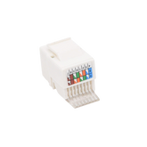 Módulo Jack Keystone Cat5e sin herramienta (toolless) para faceplate - Color Blanco